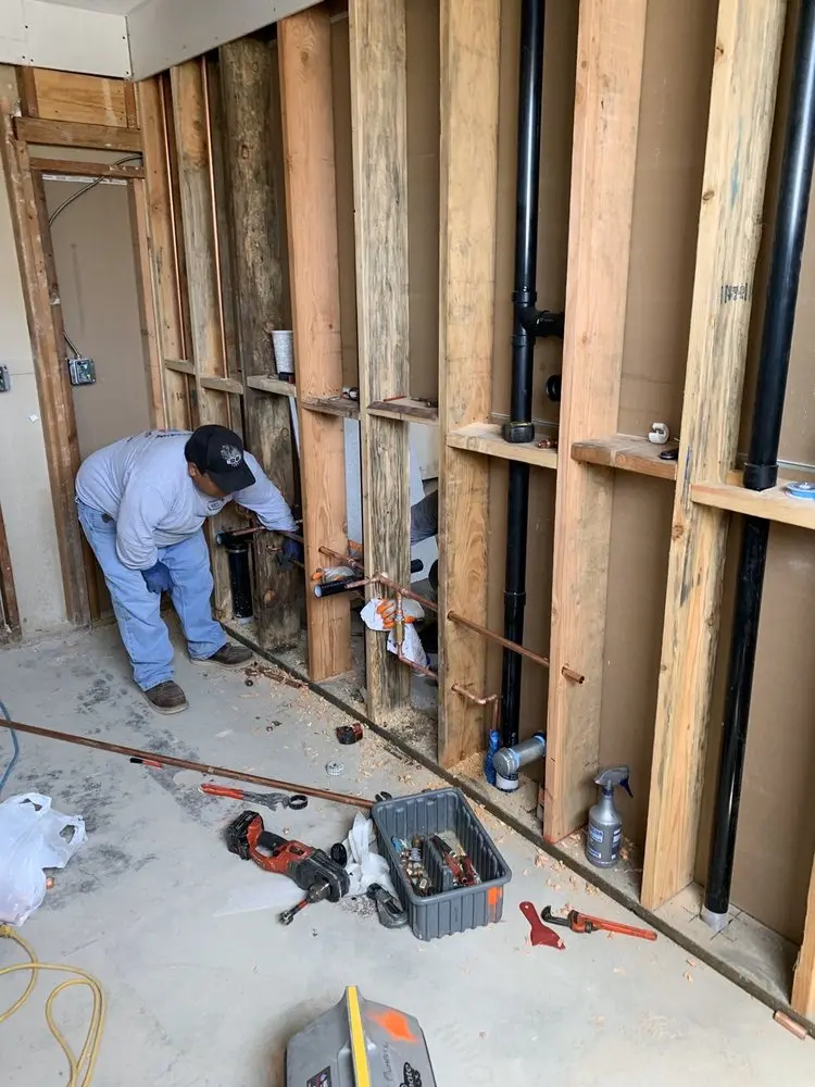 Commercial rough-in plumbing for Water Heater Replacement in Camelback Village